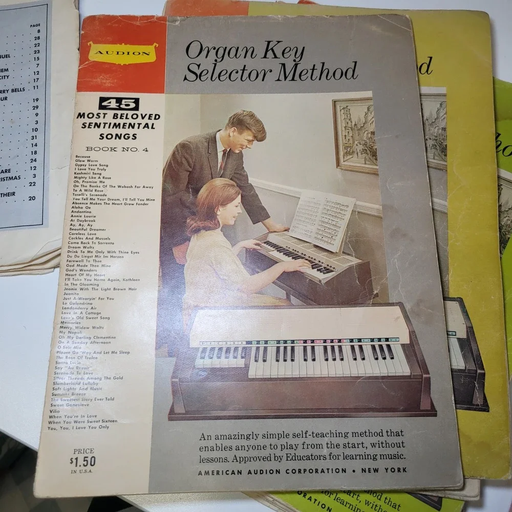 1950s Music Papers Vintage‎ Booklets Scraps Journal Audion Organ Sheet Music Lot
